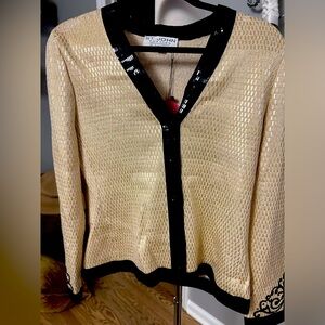 Pristine Vintage St. John Evening by Marie Gray Sequin Cardigan